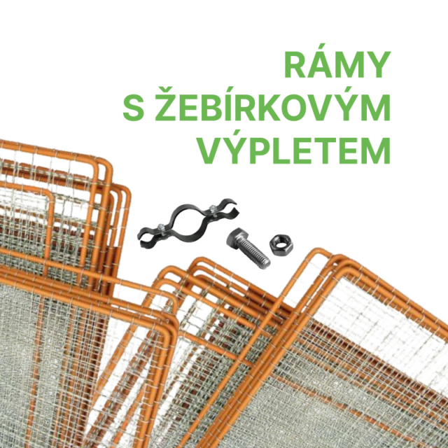 Rámy s žebírkovým výpletem a příslušenství